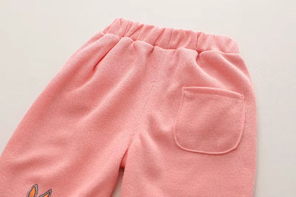 Zweiteiliges Kinder-Set „Häschen“ – Pullover & Hose aus Soft-Sweat