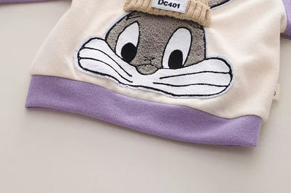 Zweiteiliges Kinder-Set „Häschen“ – Pullover & Hose aus Soft-Sweat