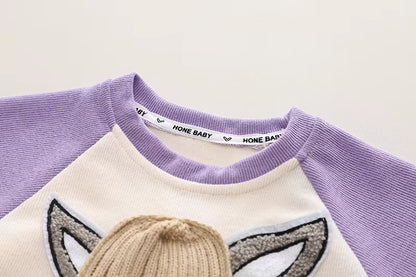 Zweiteiliges Kinder-Set „Häschen“ – Pullover & Hose aus Soft-Sweat