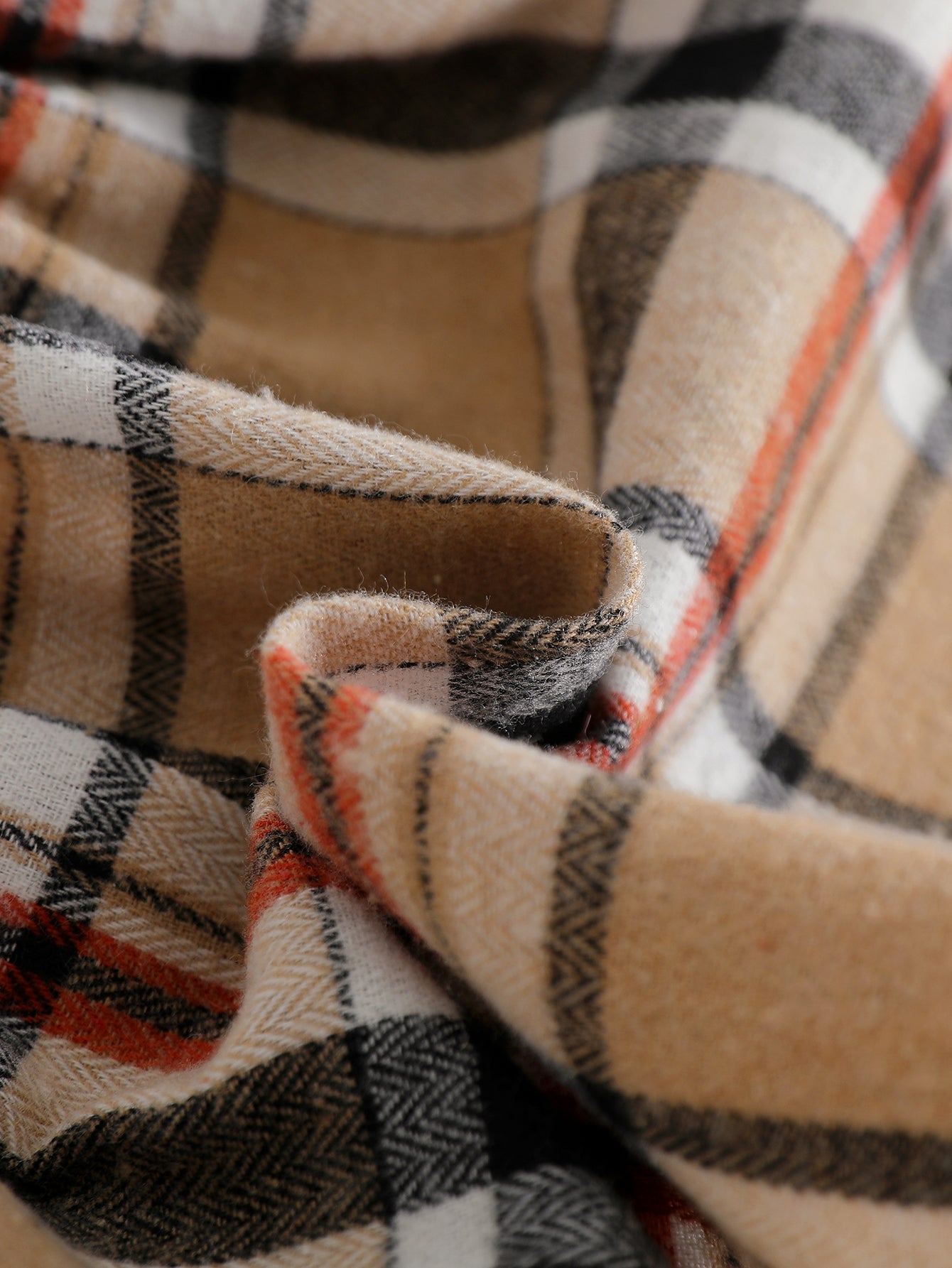 Baby Mädchen Kleid im Karo-Design mit Schleife & Haarband – langarm