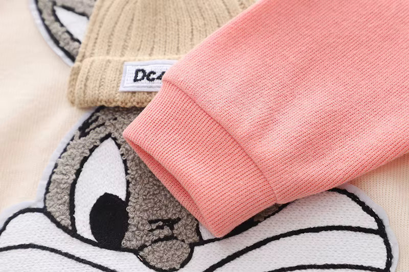 Zweiteiliges Kinder-Set „Häschen“ – Pullover & Hose aus Soft-Sweat