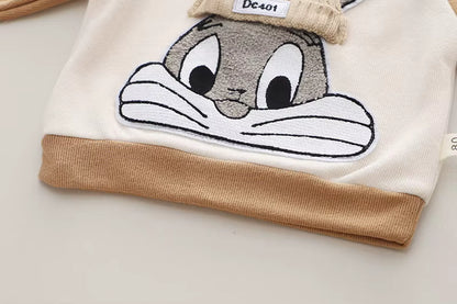 Zweiteiliges Kinder-Set „Häschen“ – Pullover & Hose aus Soft-Sweat