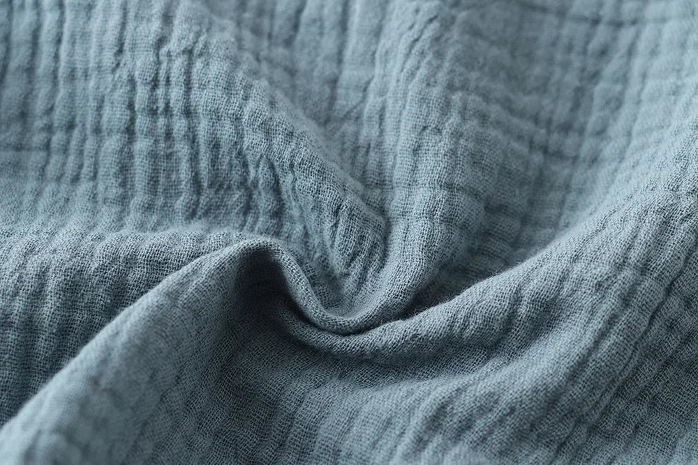 Jungen Musselin Set 2-teilig – Sommer Outfit mit Knopfleiste