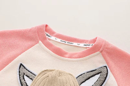 Zweiteiliges Kinder-Set „Häschen“ – Pullover & Hose aus Soft-Sweat