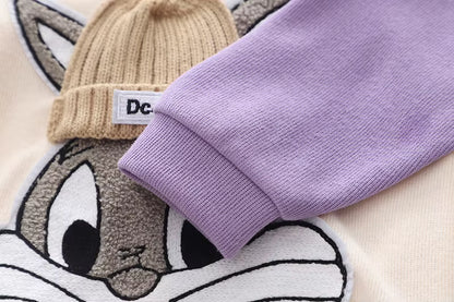 Zweiteiliges Kinder-Set „Häschen“ – Pullover & Hose aus Soft-Sweat