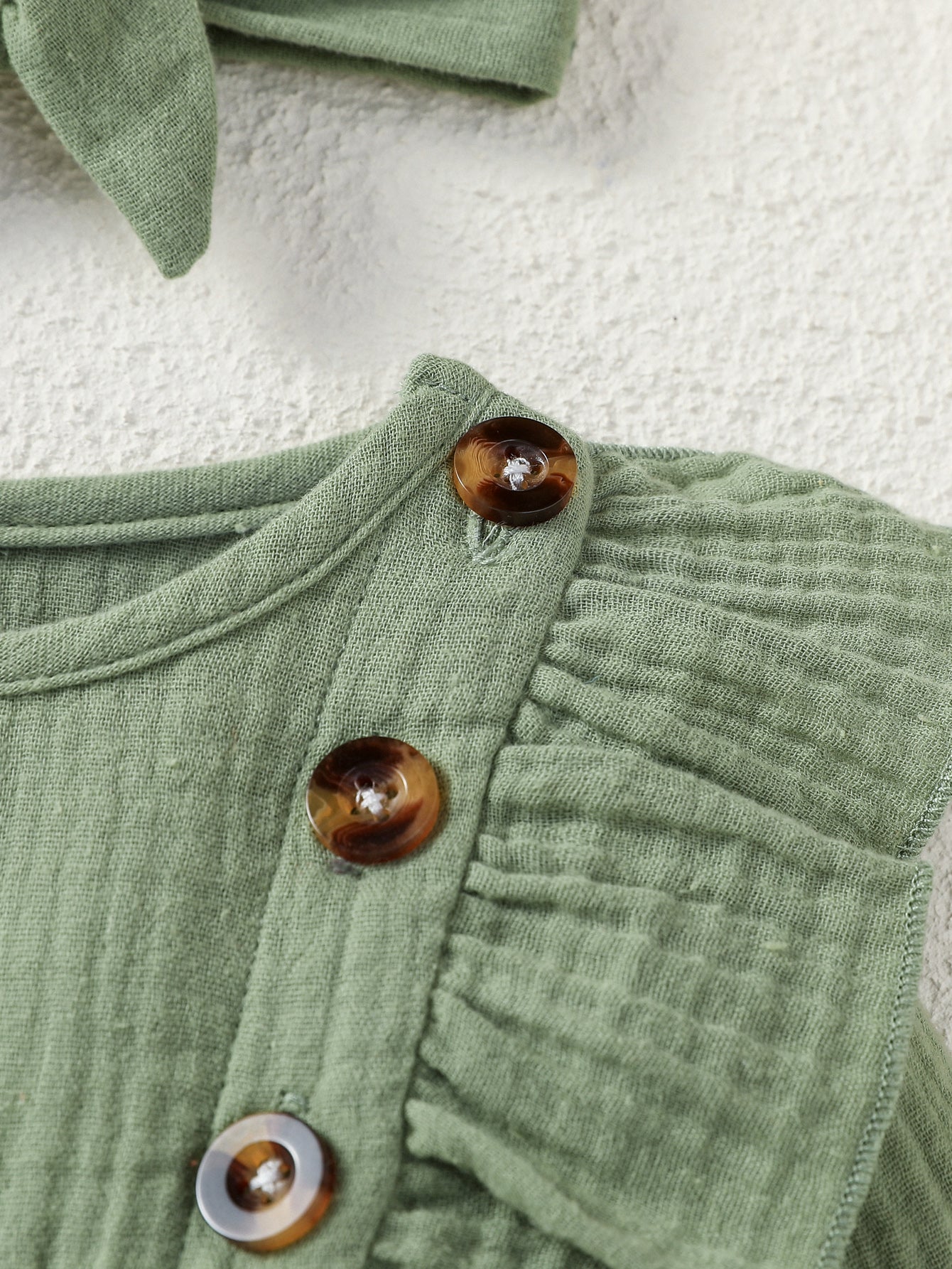 Baby-Strampler mit Schleifen-Stirnband