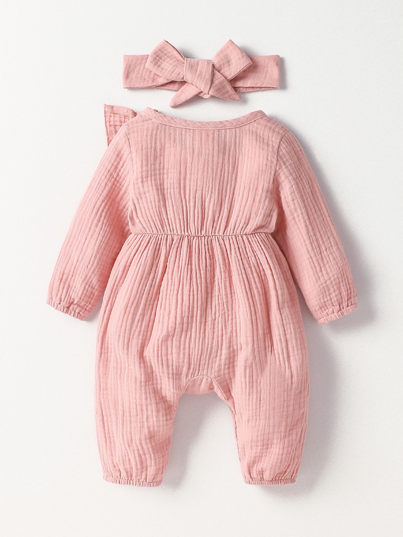 Baby-Strampler mit Schleifen-Stirnband