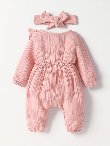 Baby-Strampler mit Schleifen-Stirnband