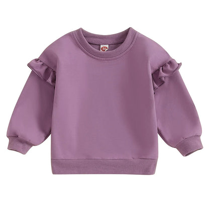 Kuschelweicher Rüschen-Sweater für Mädchen
