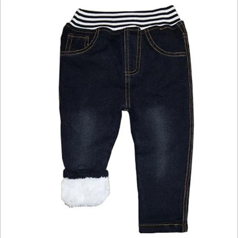 Kuschelige Kinder-Jeans mit Fleece-Futter – Perfekter Winterbegleiter