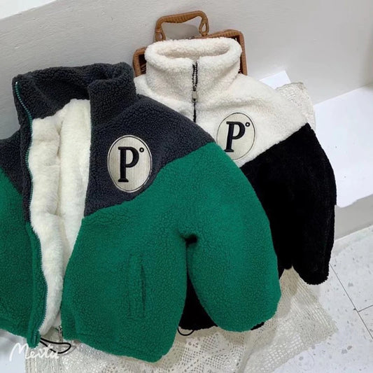 Kuschelige Jacke im sportlichen Design für Jungen