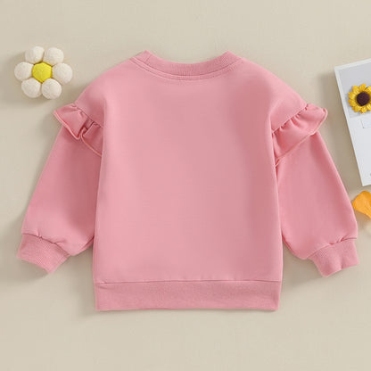 Kuschelweicher Rüschen-Sweater für Mädchen