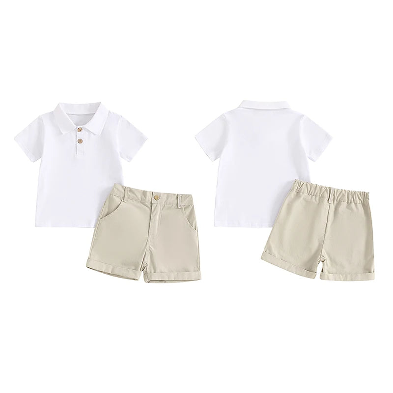 Jungen-Poloshirt & Shorts Set