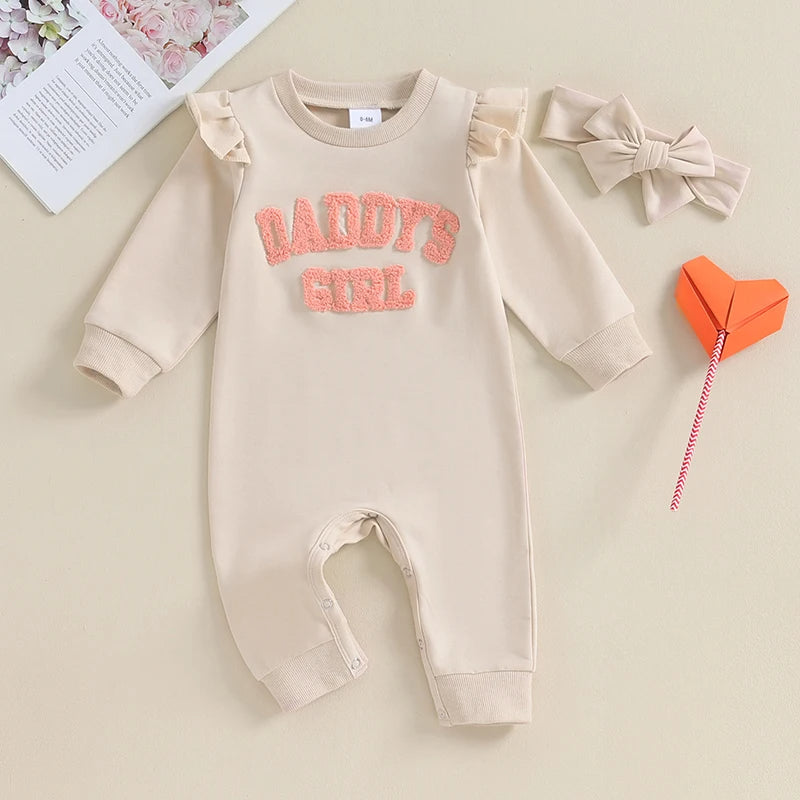 Produktname: Kuschelweicher Baby-Strampler "Daddy's Girl" – Für die kleinen Prinzessinnen