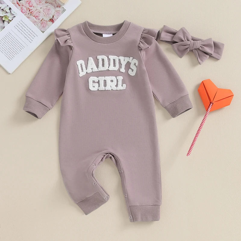 Produktname: Kuschelweicher Baby-Strampler "Daddy's Girl" – Für die kleinen Prinzessinnen