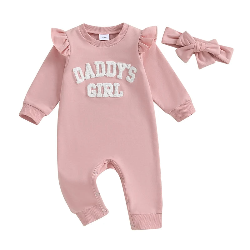 Produktname: Kuschelweicher Baby-Strampler "Daddy's Girl" – Für die kleinen Prinzessinnen