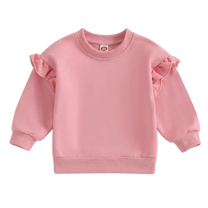 Kuschelweicher Rüschen-Sweater für Mädchen