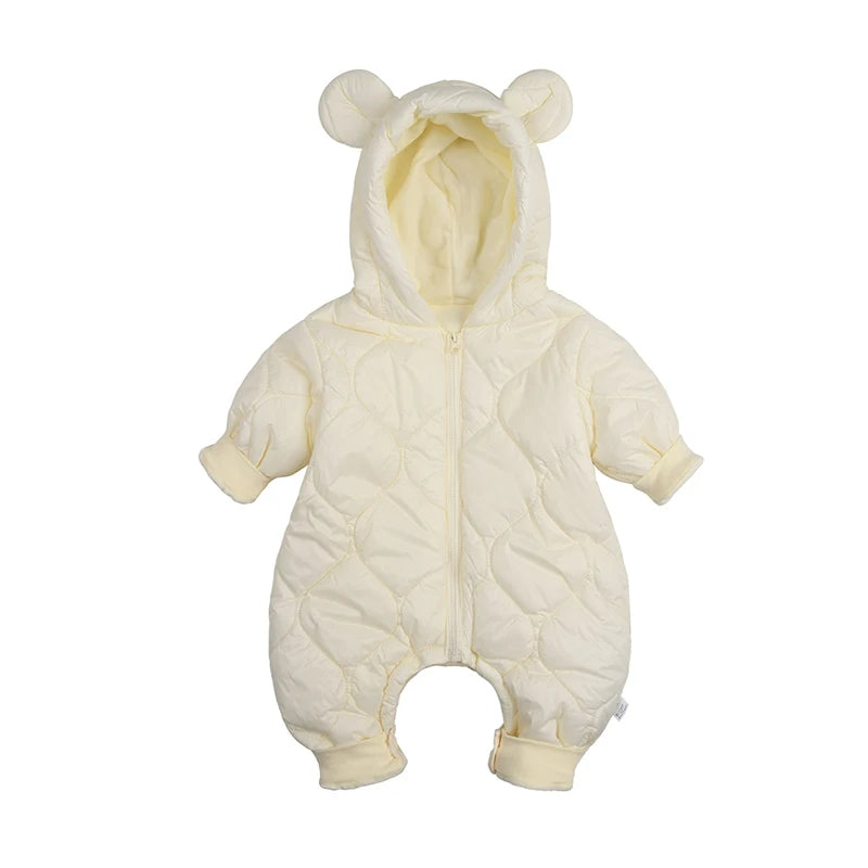 Kuscheliger Baby-Overall mit Bärenohren