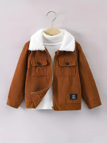 Kuschelweiche Cordjacke "Abenteuerzeit" für Jungen