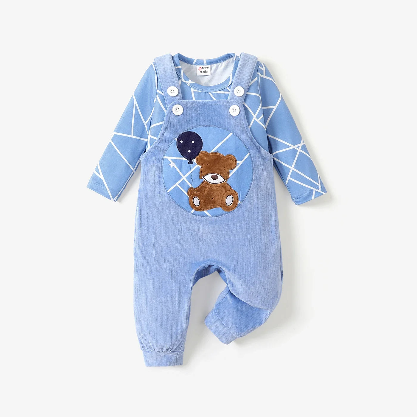 Kuschelweiches Baby-Set "Bärchenzauber" – Strampler & Langarmshirt