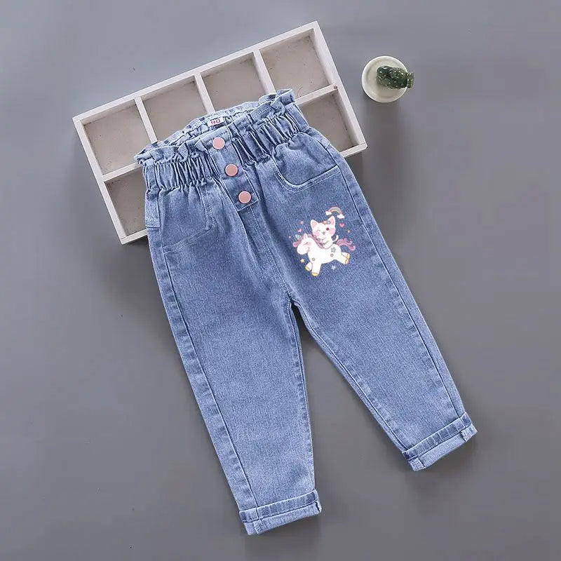 Modische Kinder-Jeans für Mädchen