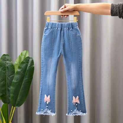 Zauberhafte Kinder-Jeans "Fröhliche Schleifen"