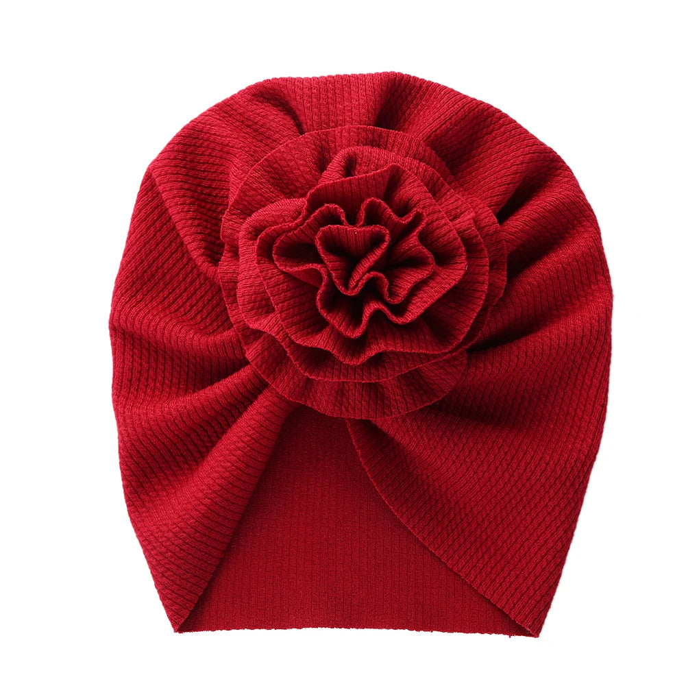 Baby Turban Mütze mit Blume