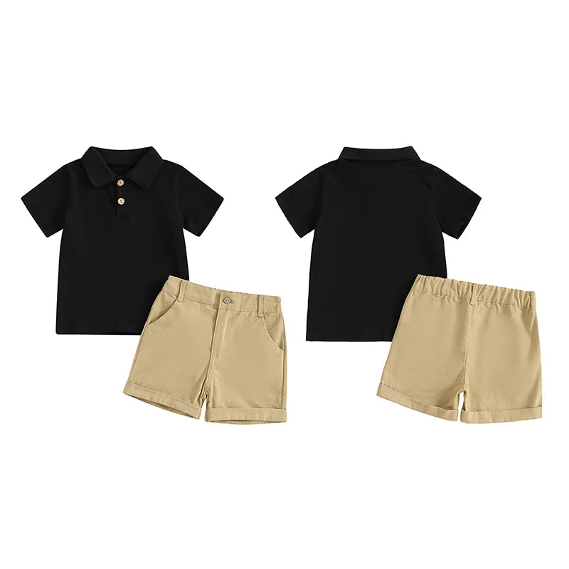 Jungen-Poloshirt & Shorts Set