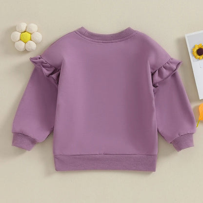 Kuschelweicher Rüschen-Sweater für Mädchen