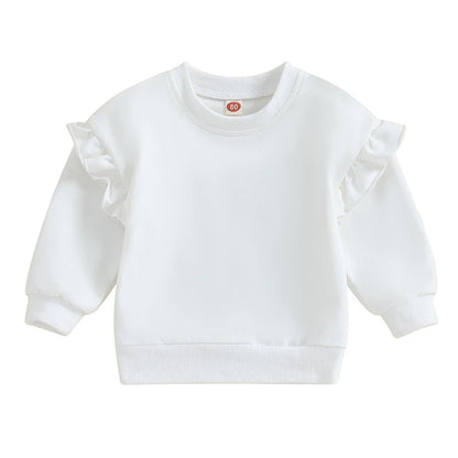 Kuschelweicher Rüschen-Sweater für Mädchen