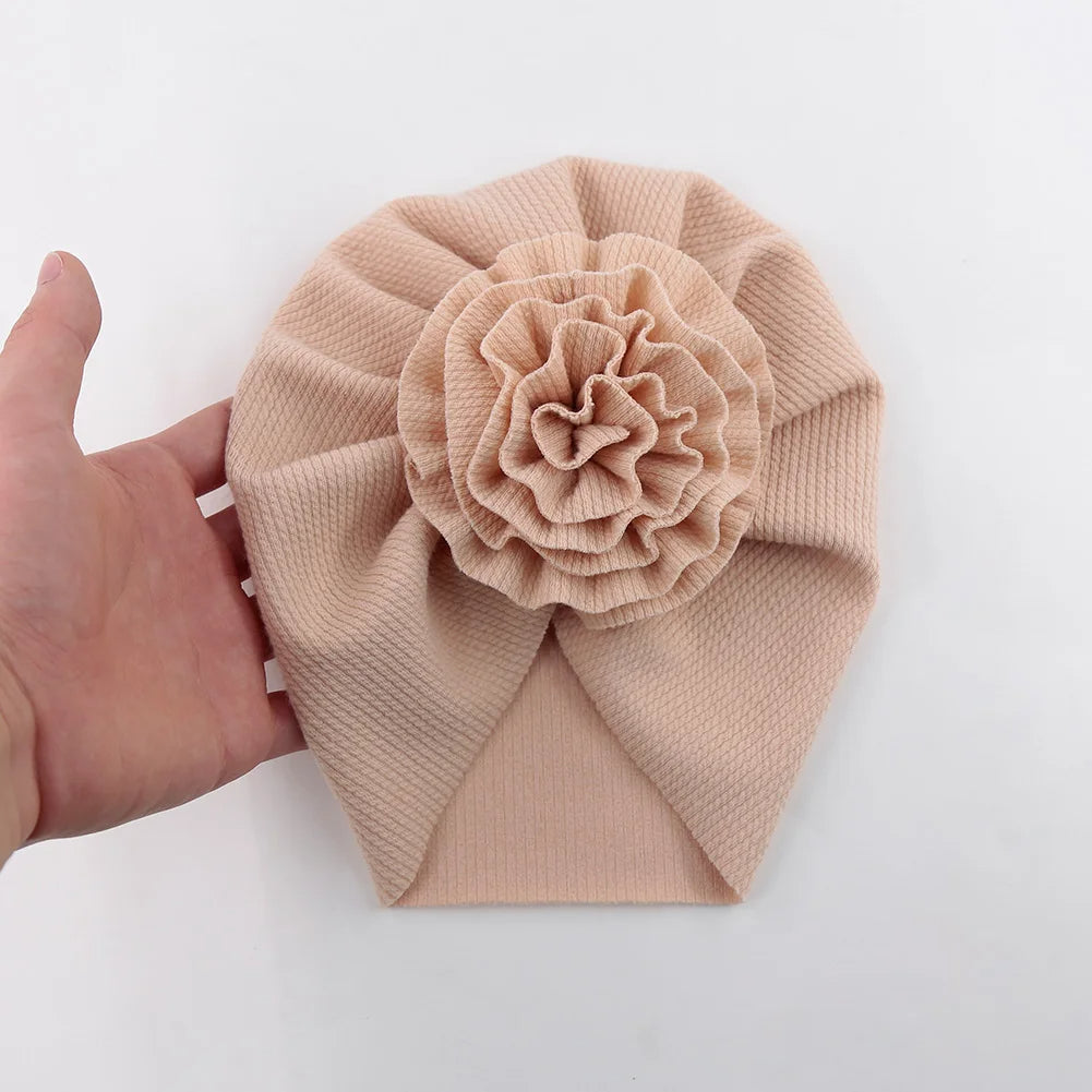 Baby Turban Mütze mit Blume