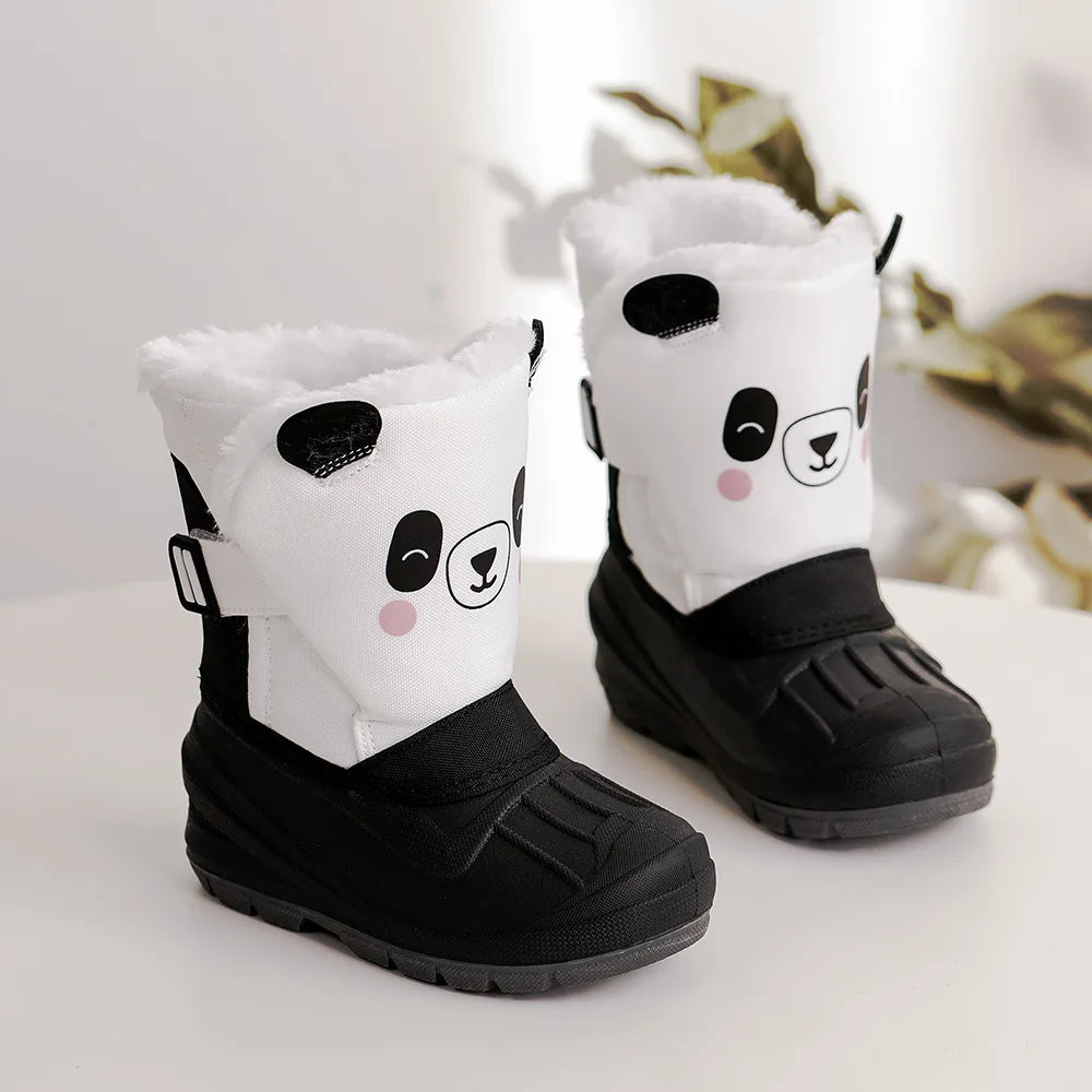 Kuschelige Panda-Winterstiefel für Kinder – Wärme und Spaß in jedem Schritt