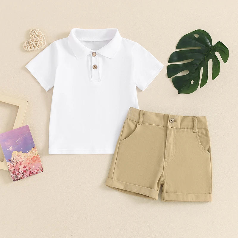Jungen-Poloshirt & Shorts Set