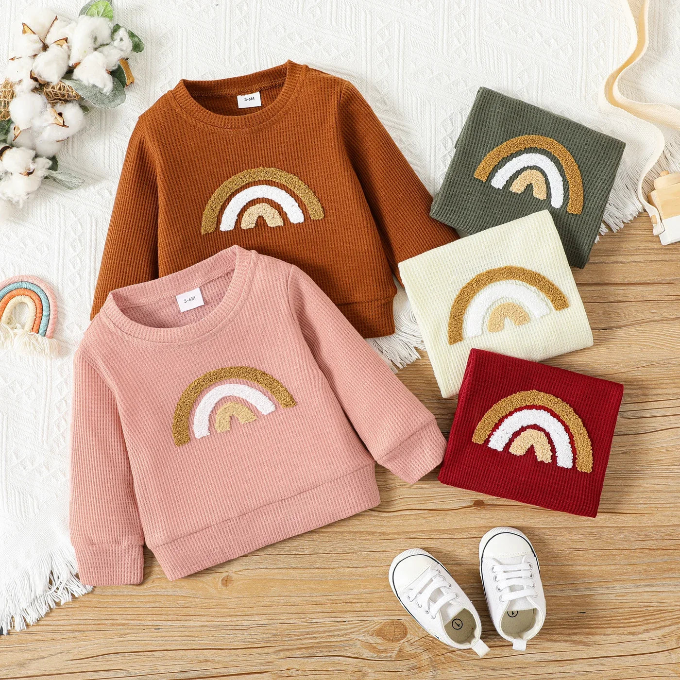 Regenbogen-Sweatshirt für Kinder – Farbenfrohe Gemütlichkeit von Modern Kid