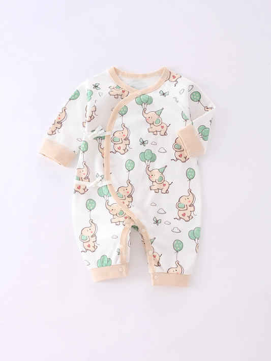 Wickeloverall „Kleine Elefantenfreunde“
