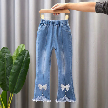 Zauberhafte Kinder-Jeans "Fröhliche Schleifen"