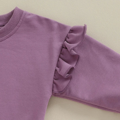 Kuschelweicher Rüschen-Sweater für Mädchen