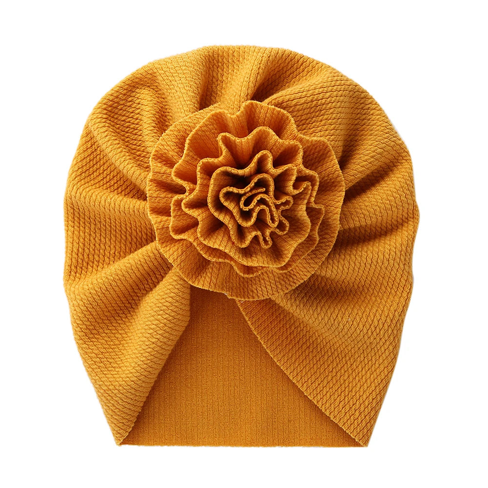 Baby Turban Mütze mit Blume