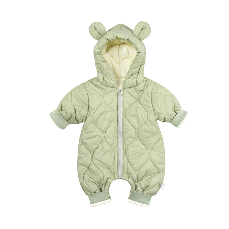 Kuscheliger Baby-Overall mit Bärenohren