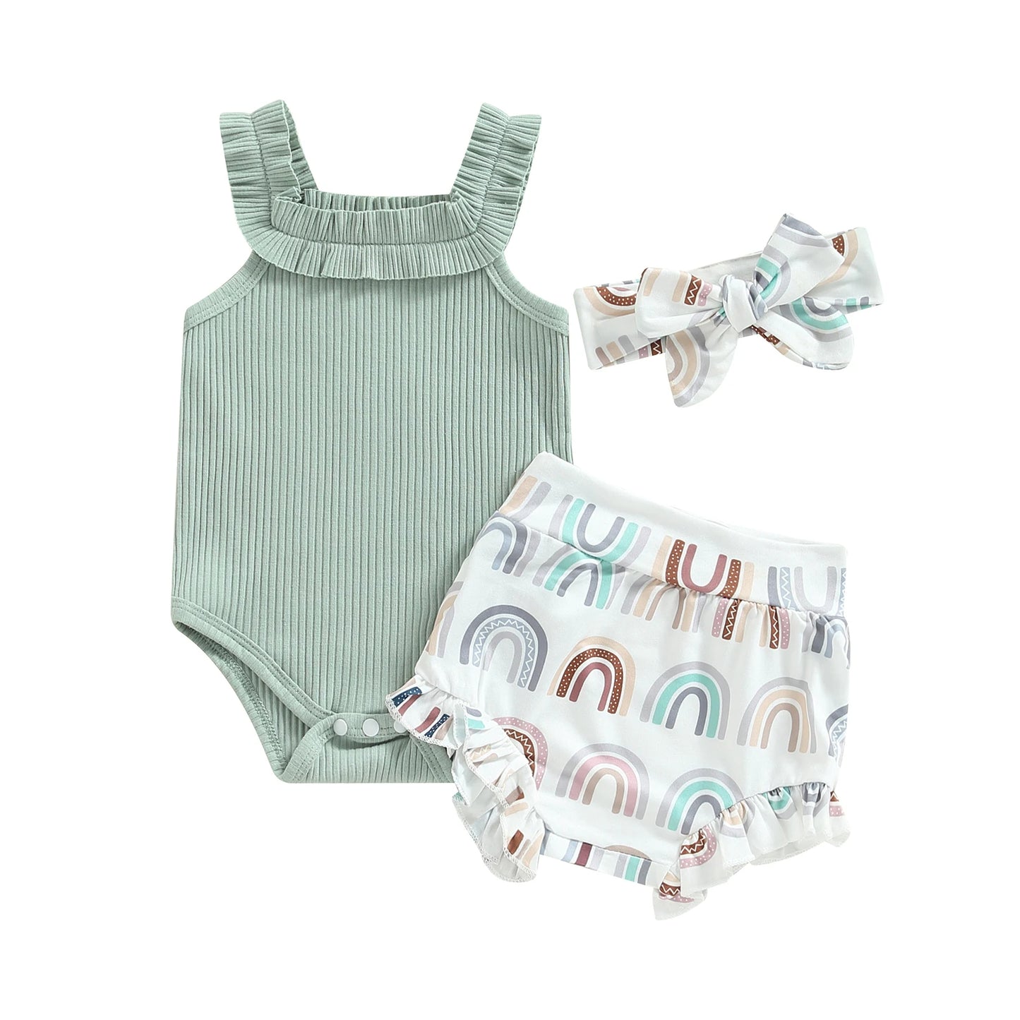Set 3-teilig für Mädchen | Sommermode für Baby- und Kleinkinder