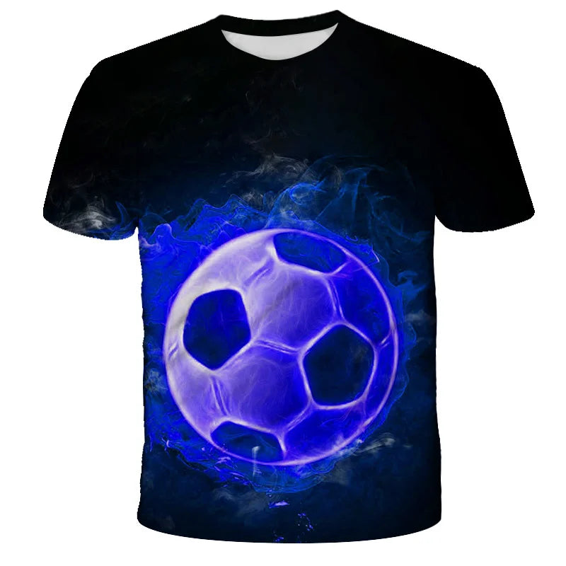 Cooles Fußball All-Over-Print T-Shirt für kleine Kicker