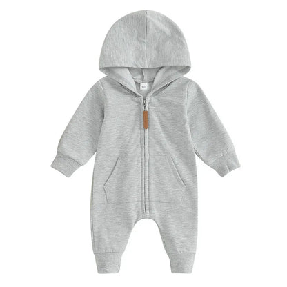Baby-Overall mit Kapuze in verschiedenen Farben