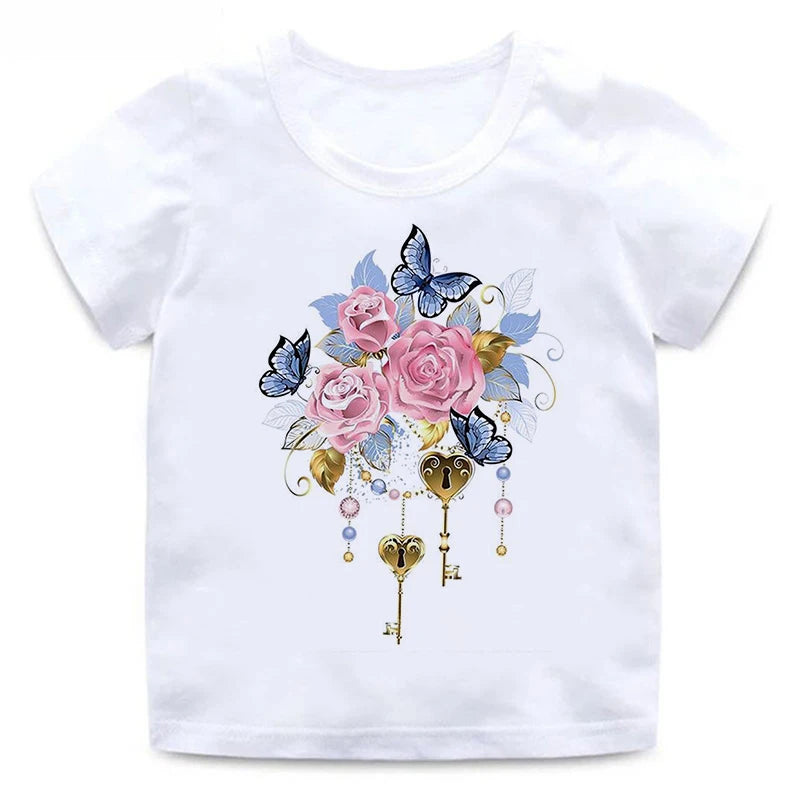 Kinder T-Shirts mit Schmetterlingsdesign