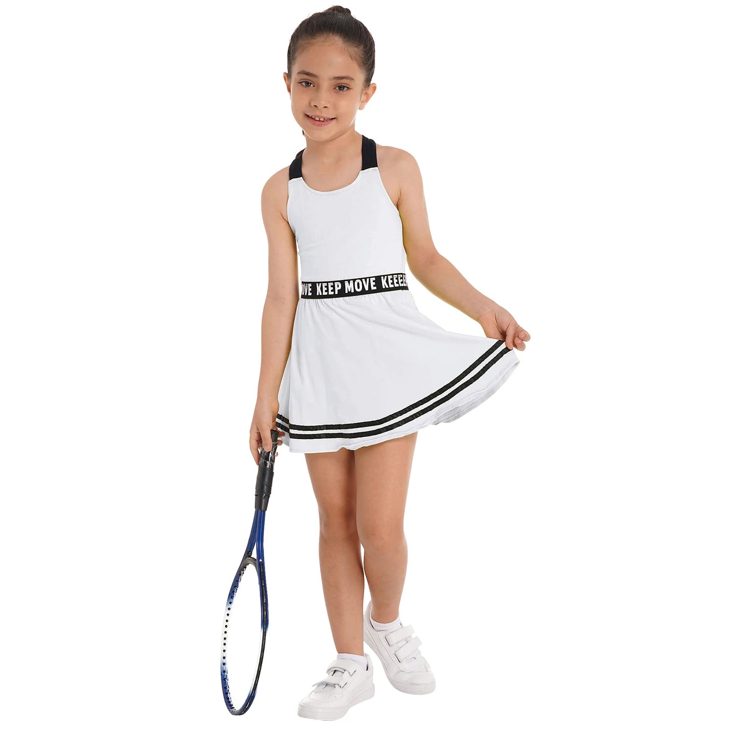 Sportliches Mädchen-Tanzkleid mit Shorts