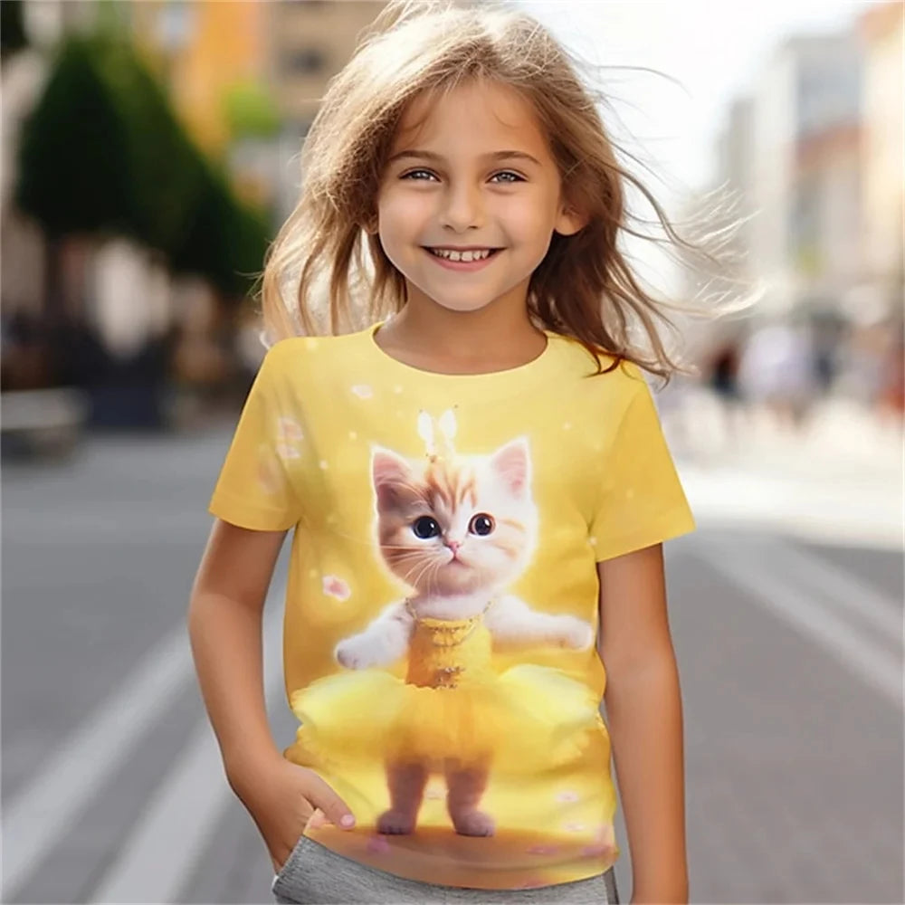 Kinder-T-Shirts mit Tiermotiven