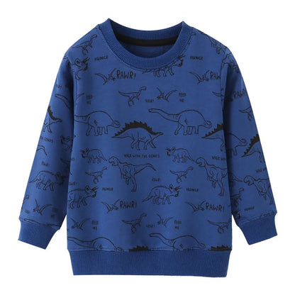 Kinder-Sweatshirts mit Dinosaurier-Designs