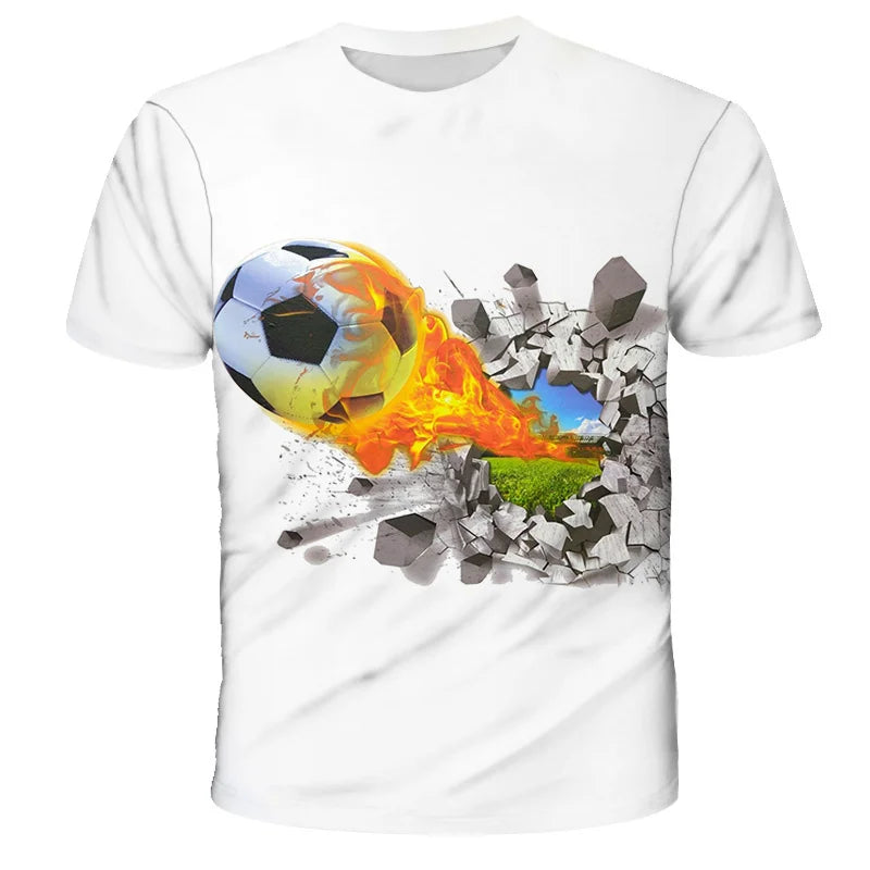 Cooles Fußball All-Over-Print T-Shirt für kleine Kicker