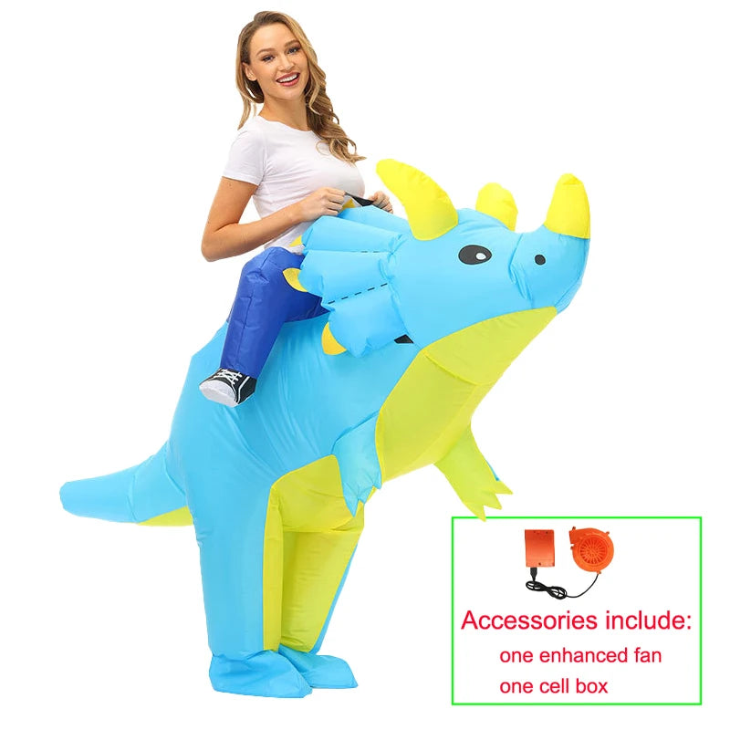 Aufblasbares Dinosaurier-Kostüm für Halloween