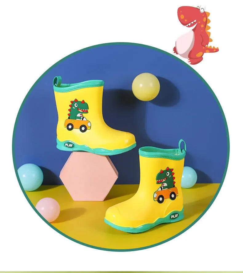 Kinder-Gummistiefel mit Dinosaurier-Motiv