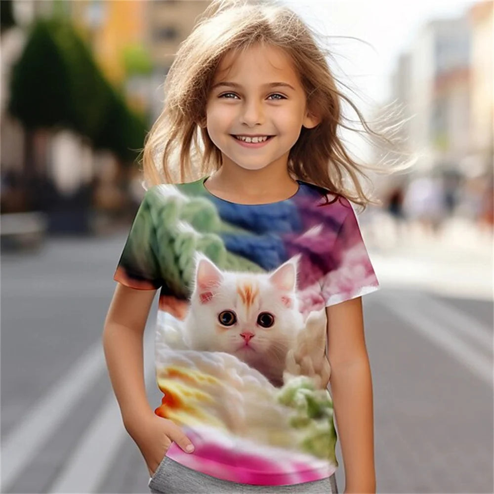 Kinder-T-Shirts mit Tiermotiven